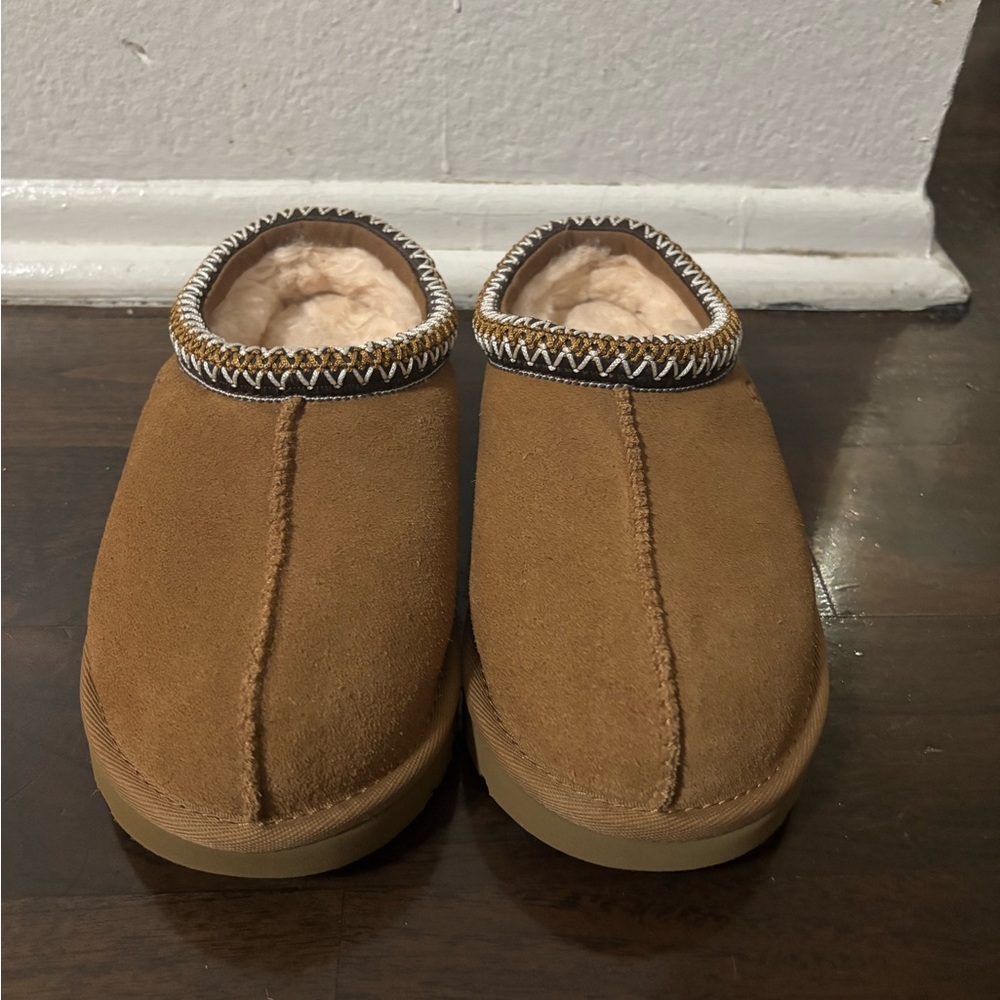 Tan Suede UGG Tasman Slippers